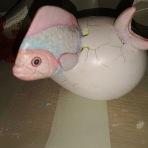 J. CAMARENA  LARGE CERAMIC HATCHING EGG
